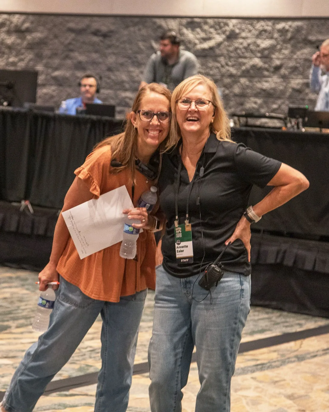 Two Missio Nexus staff members at the conference
