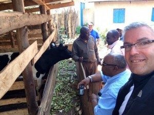 Doug and His “Cow Selfie” with George and Friends