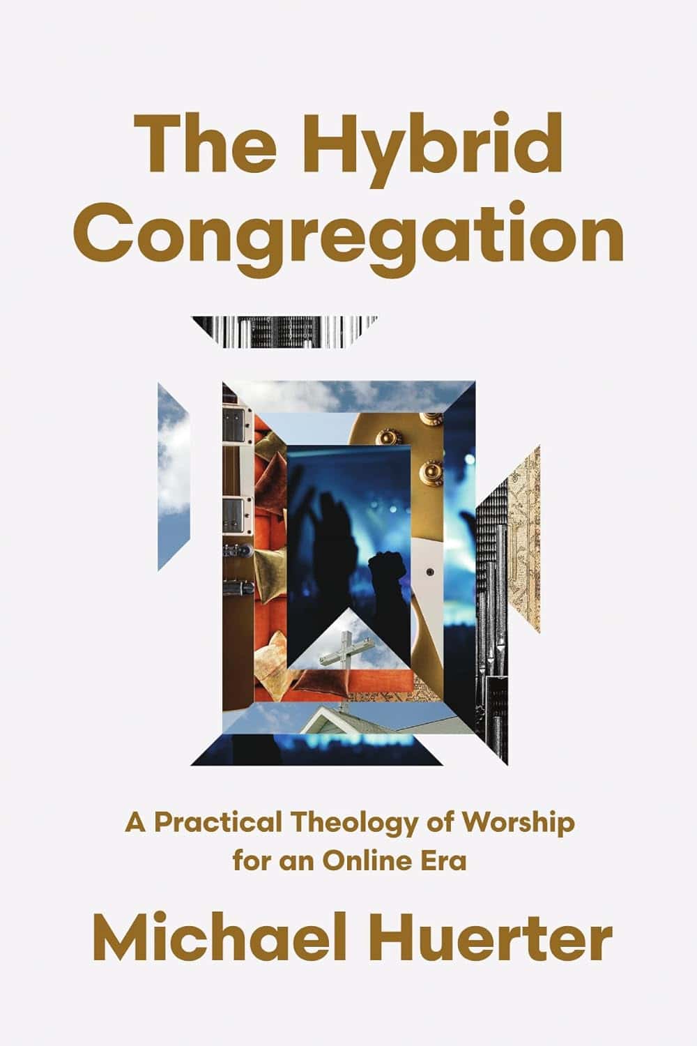 Hybrid congregation with digital and physical worship elements.