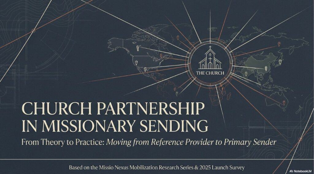 Church partnership in missionary sending with global connections and infrastructure.