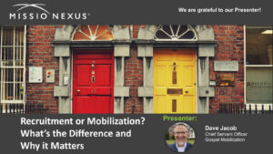 Webinar: Recruitment or Mobilization? What’s the Difference and Why it Matters