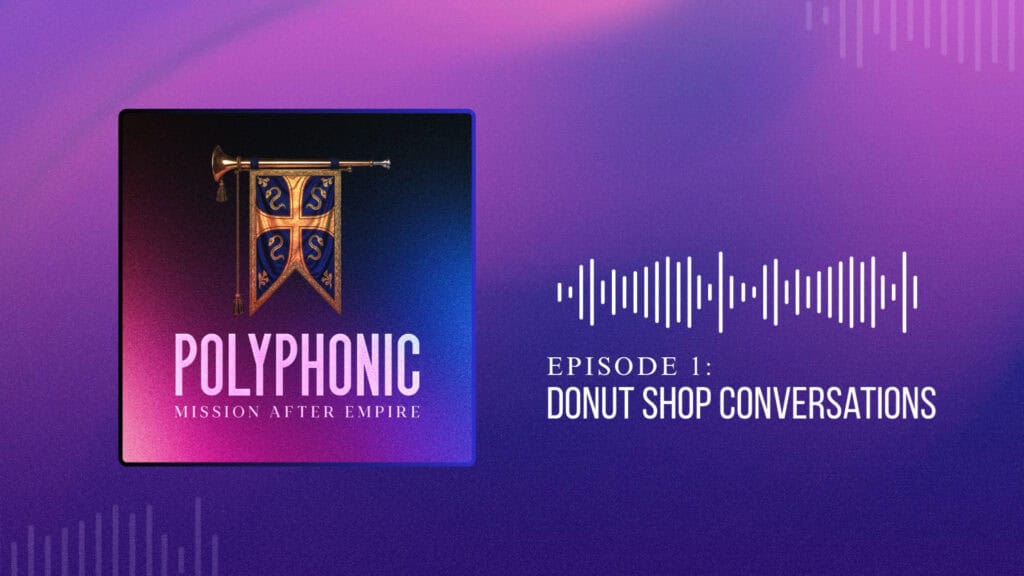 Polyphonic Mission After Empire logo with episode title and sound wave graphic.